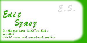 edit szasz business card